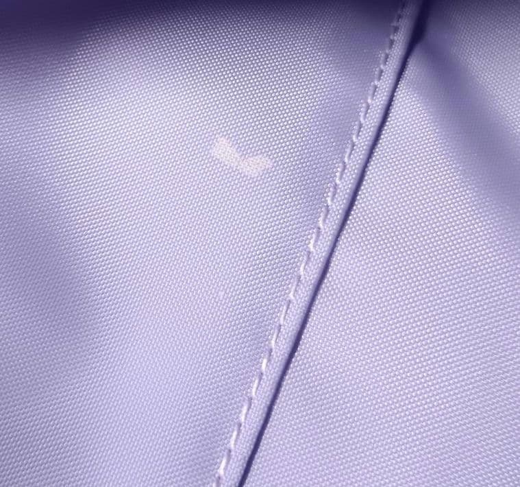 美品 フェイラー オールドテディガール　ワッペントートバッグ ラベンダー 小 紫