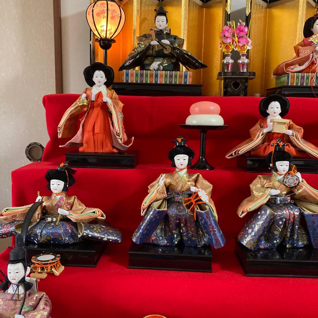 秀月 雛人形 日本人形 七段飾り 桃の節句 雛祭り セットNo.③