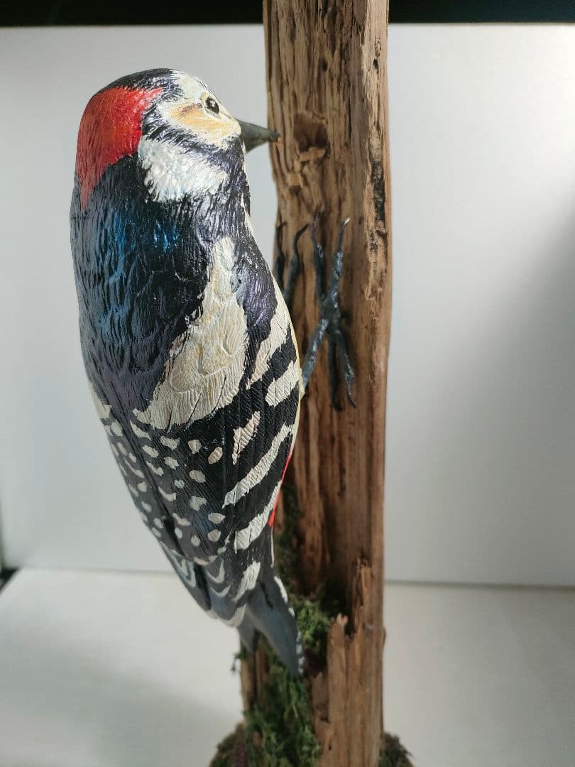 アカゲラ　バードカービング