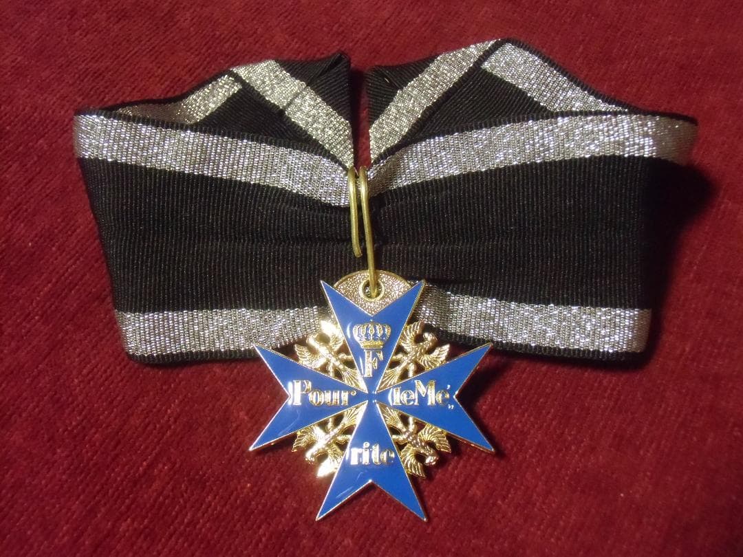 Ｗ帝政ドイツ軍/プロイセン王国＊ブルーマックス勲章（ＣＯＰＹ/複製品）