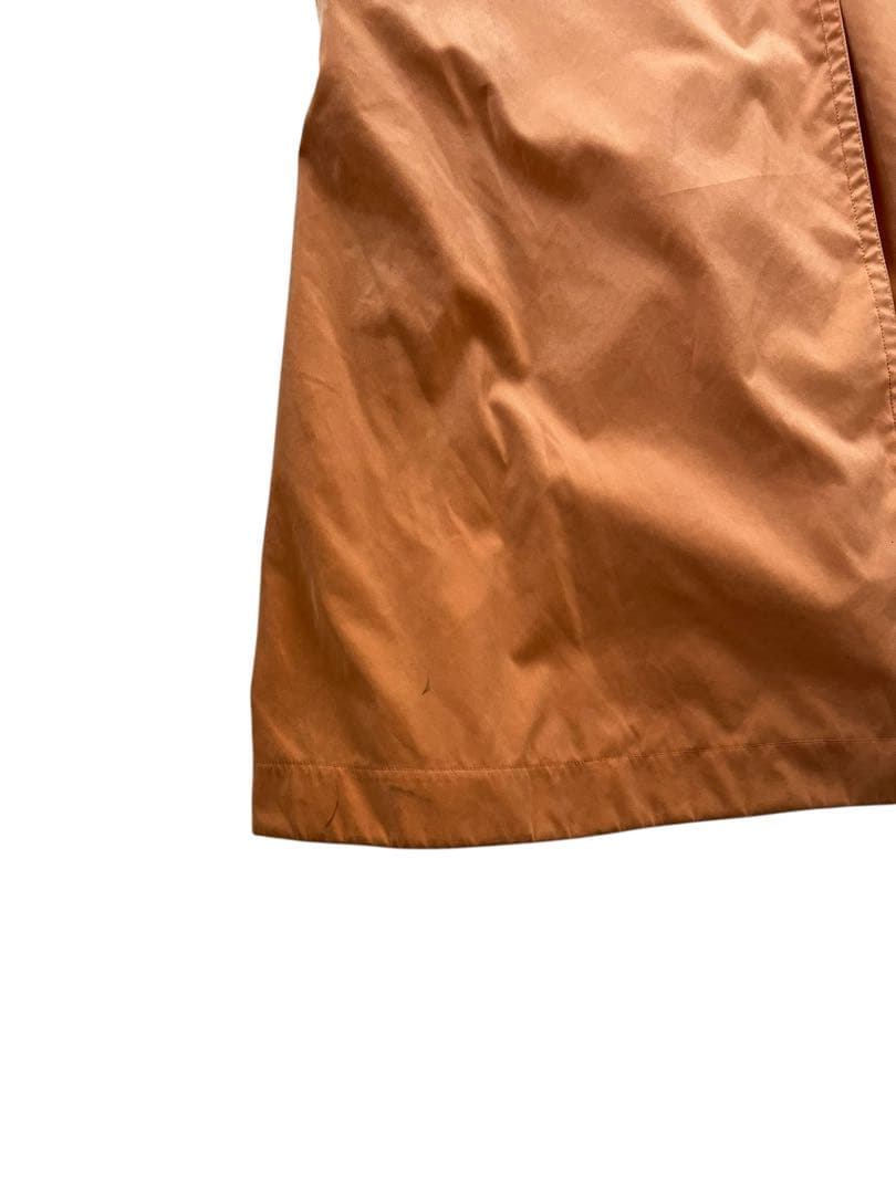 エルメス　HERMES オレンジ トレンチコート　ロングコート　vintage