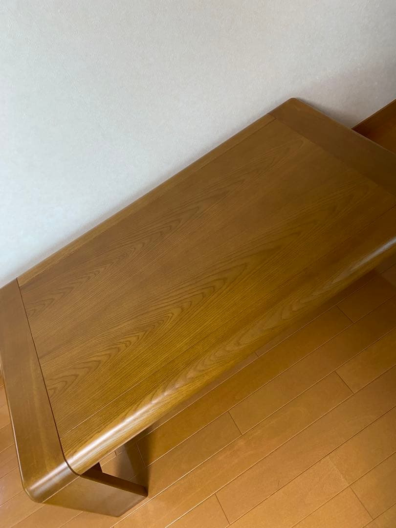【がしこ】カリモク ナチュラルウッドローテーブル シンプルデザイン 天然木