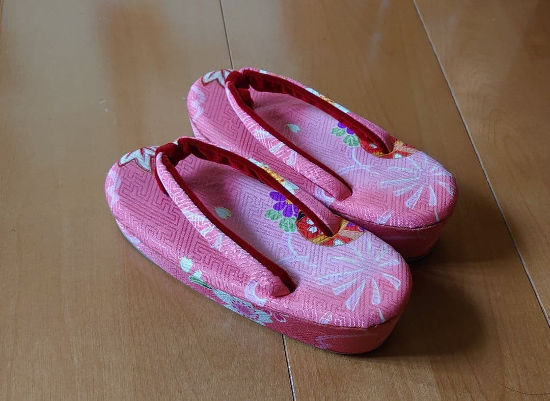 七五三 着物セット 草履 足袋 花柄お祝い着3歳5歳 お正月ひな祭り記念撮影写真