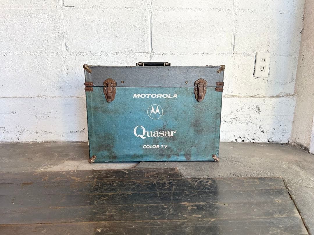 Motorola レザーボックス　工具箱　アメリカ　ビンテージ