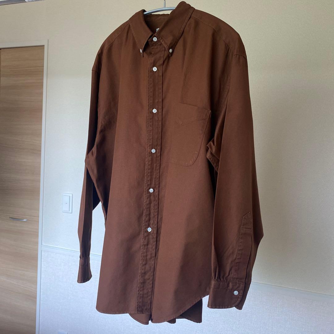 A.PRESSE BDシャツ ブラウン サイズ2