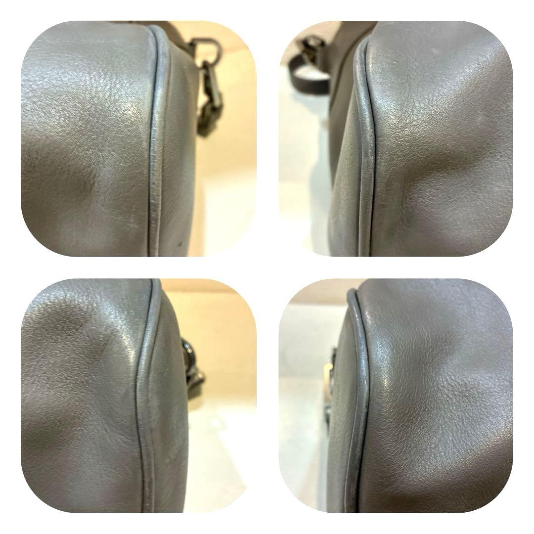 【美品】ZADIG&VOLTAIRE レザー　ボストンバッグ　2way グレー