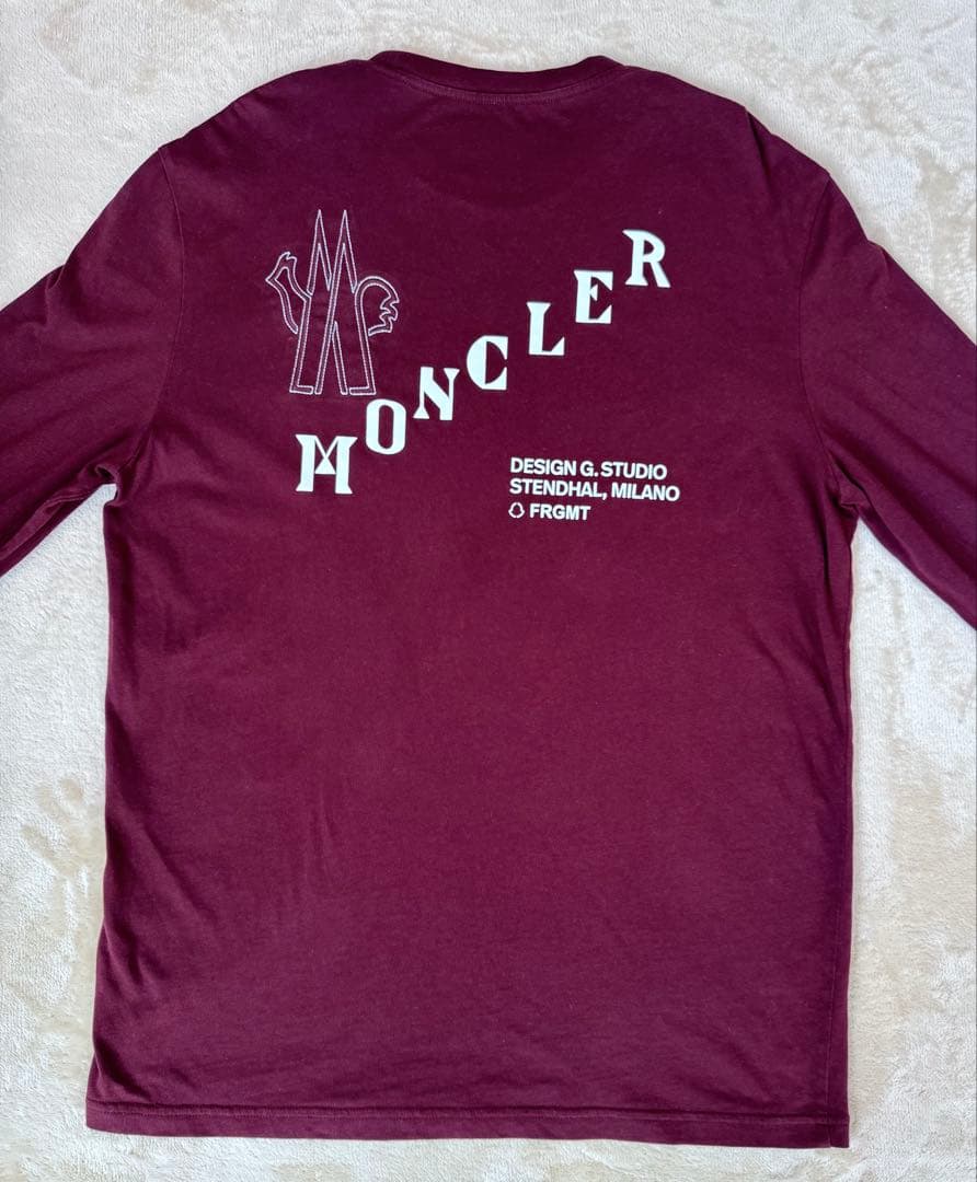 MONCLER FRGMT モンクレール ロンT 長袖カットソー バーガンディM