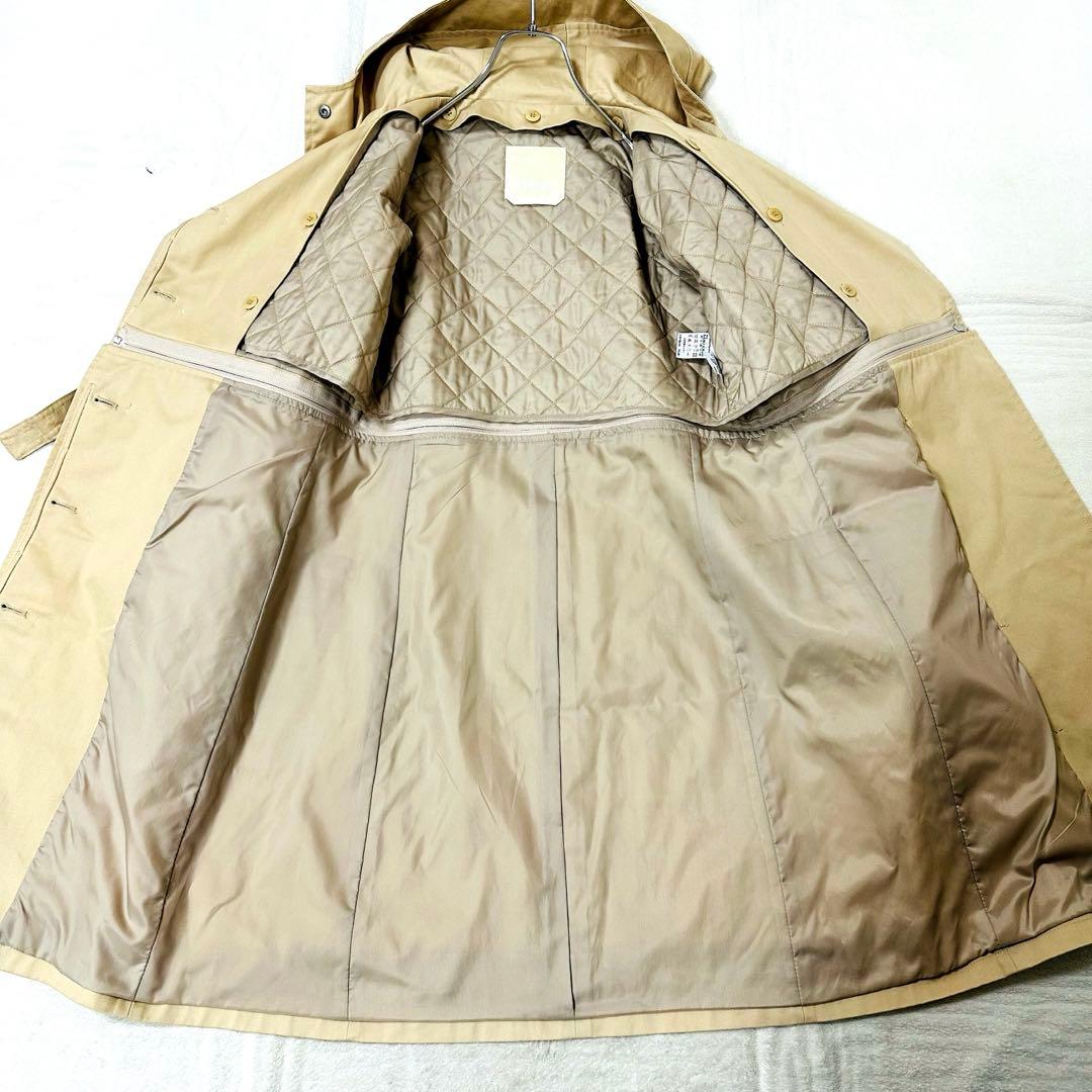 ‘S MaxMara ベージュ キルトライナー トレンチコート フード3way