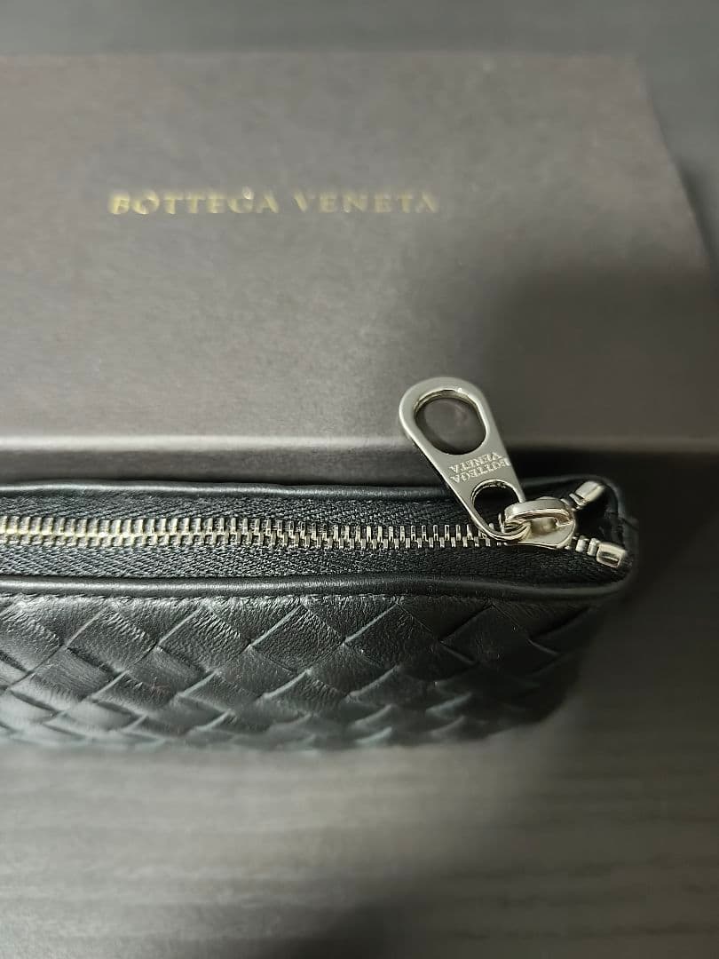 Bottega Veneta ブラックレザーケース　キーケース
