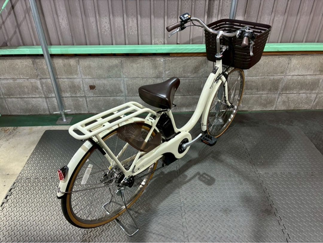 №8683 電動自転車 パナソニック　ビビSL 26インチ ホワイト✨極上美品✨