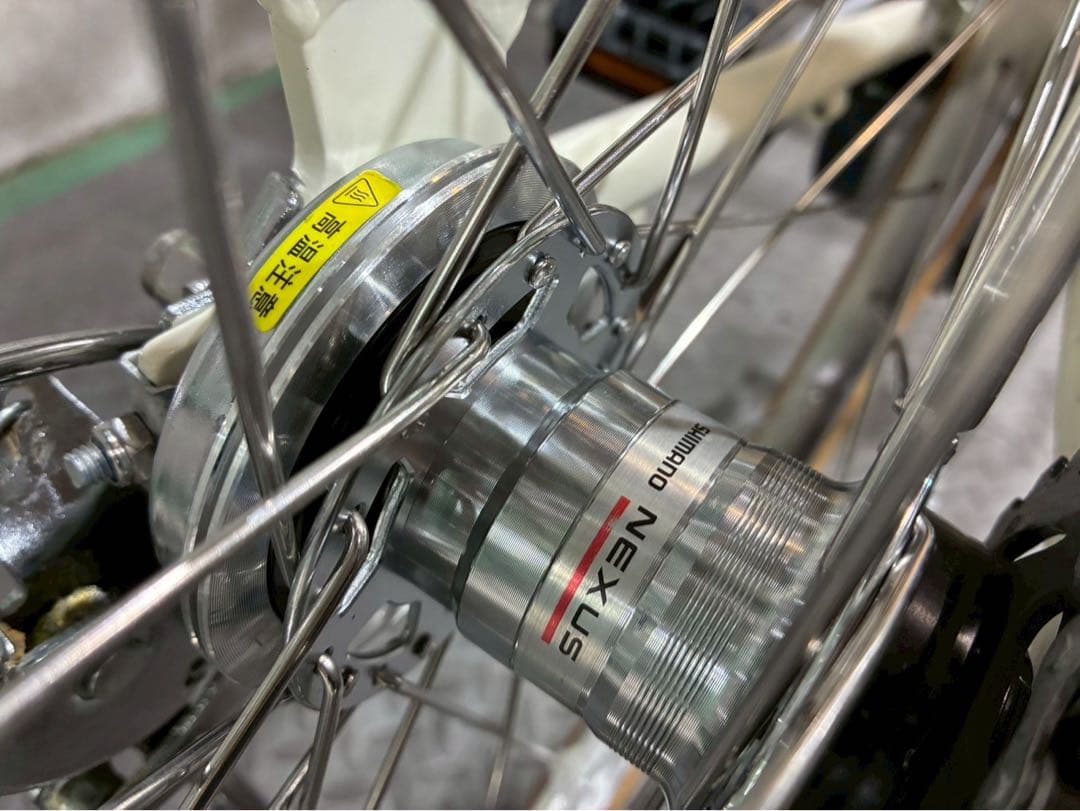 №8683 電動自転車 パナソニック　ビビSL 26インチ ホワイト✨極上美品✨