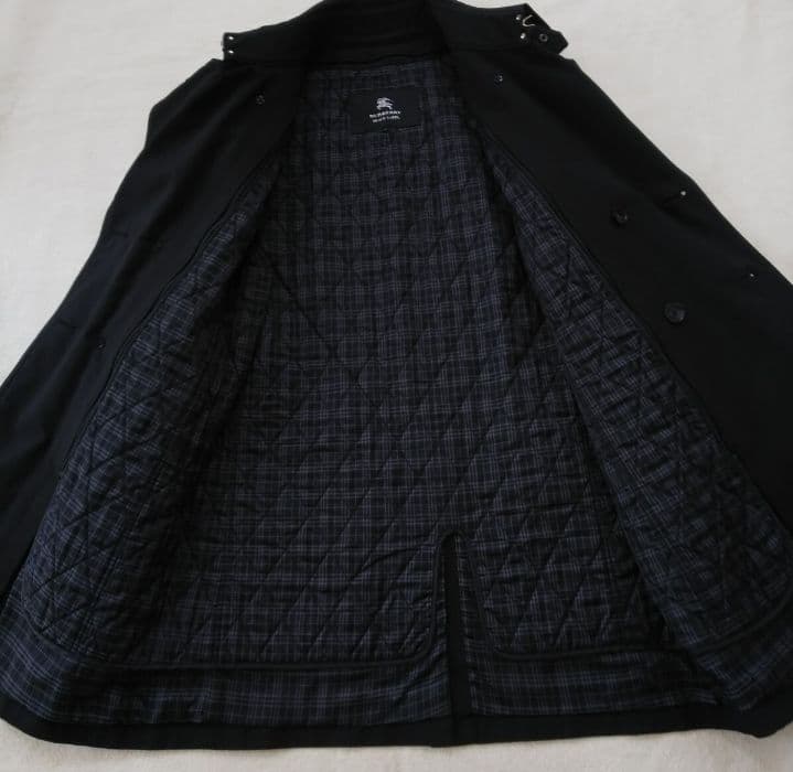 【極美品 L】バーバリーブラックレーベル 中綿入ライナー付トレンチコート