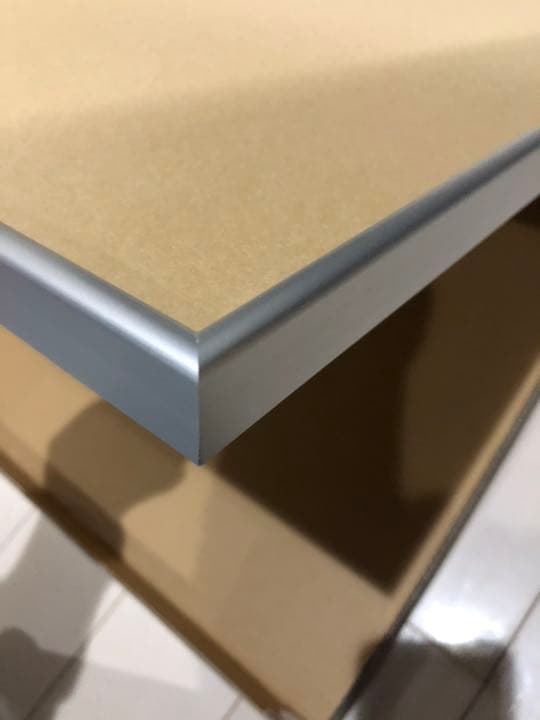 額縁　ポスター　アルミ　シルバー　アクリル板付き