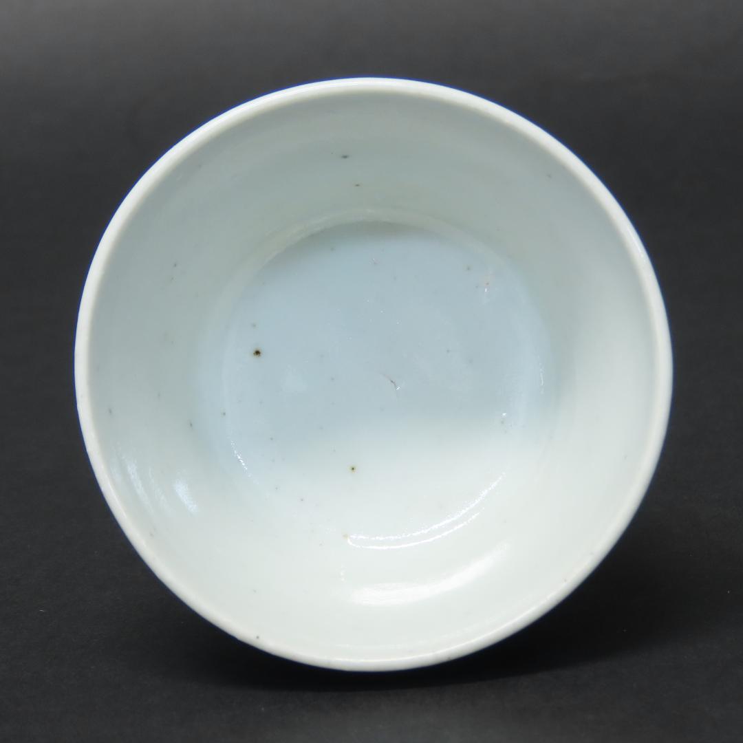 347【初期伊万里写 染付輪線文 蕎麦猪口５客】　検)加藤静允 / 古伊万里