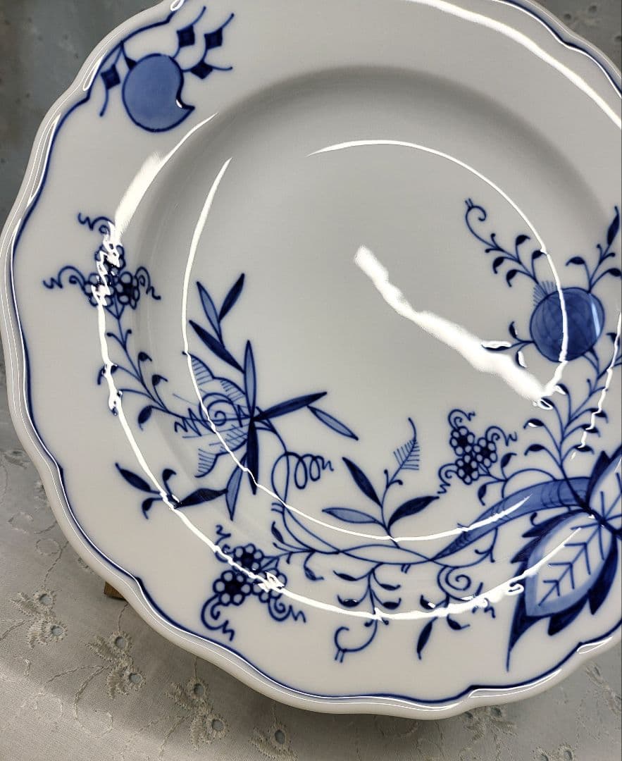 未使用✨マイセン ブルーオニオン プレート 20cm 皿 サラダ デザート