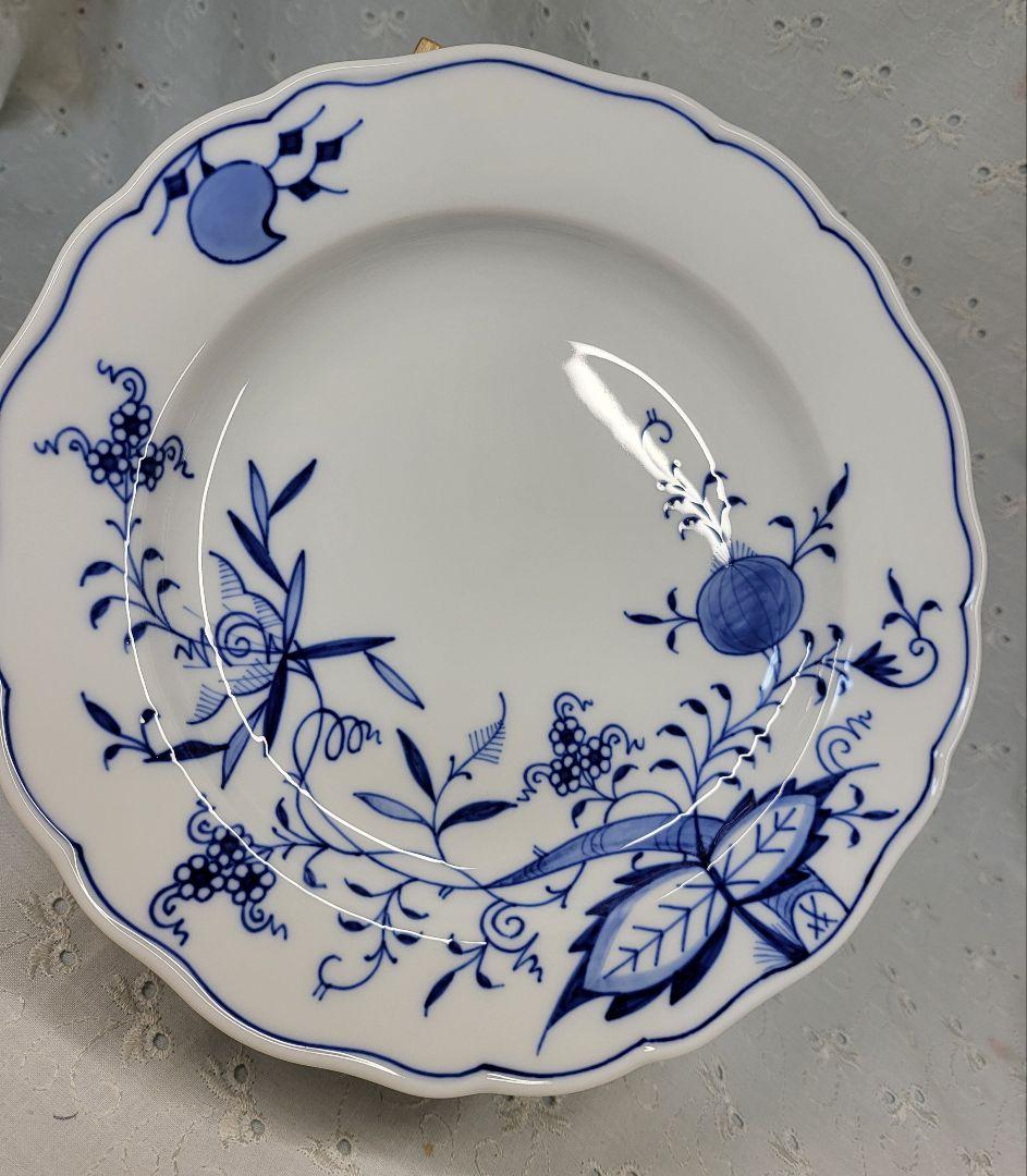 未使用✨マイセン ブルーオニオン プレート 20cm 皿 サラダ デザート