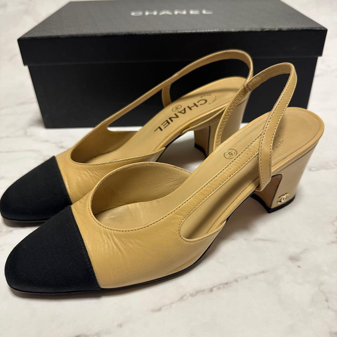 CHANEL シャネル　スリングバック　シューズ