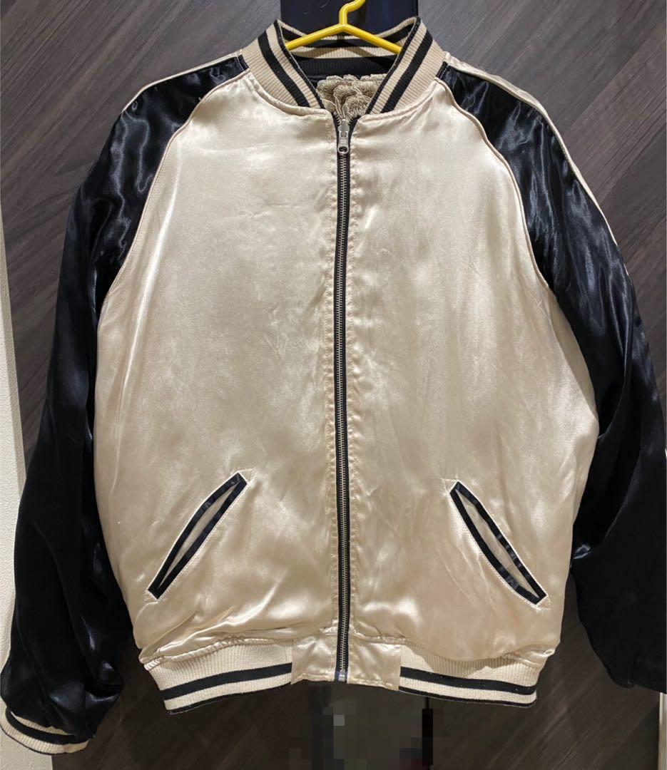 虎と龍刺繍スカジャン　リバーシブル