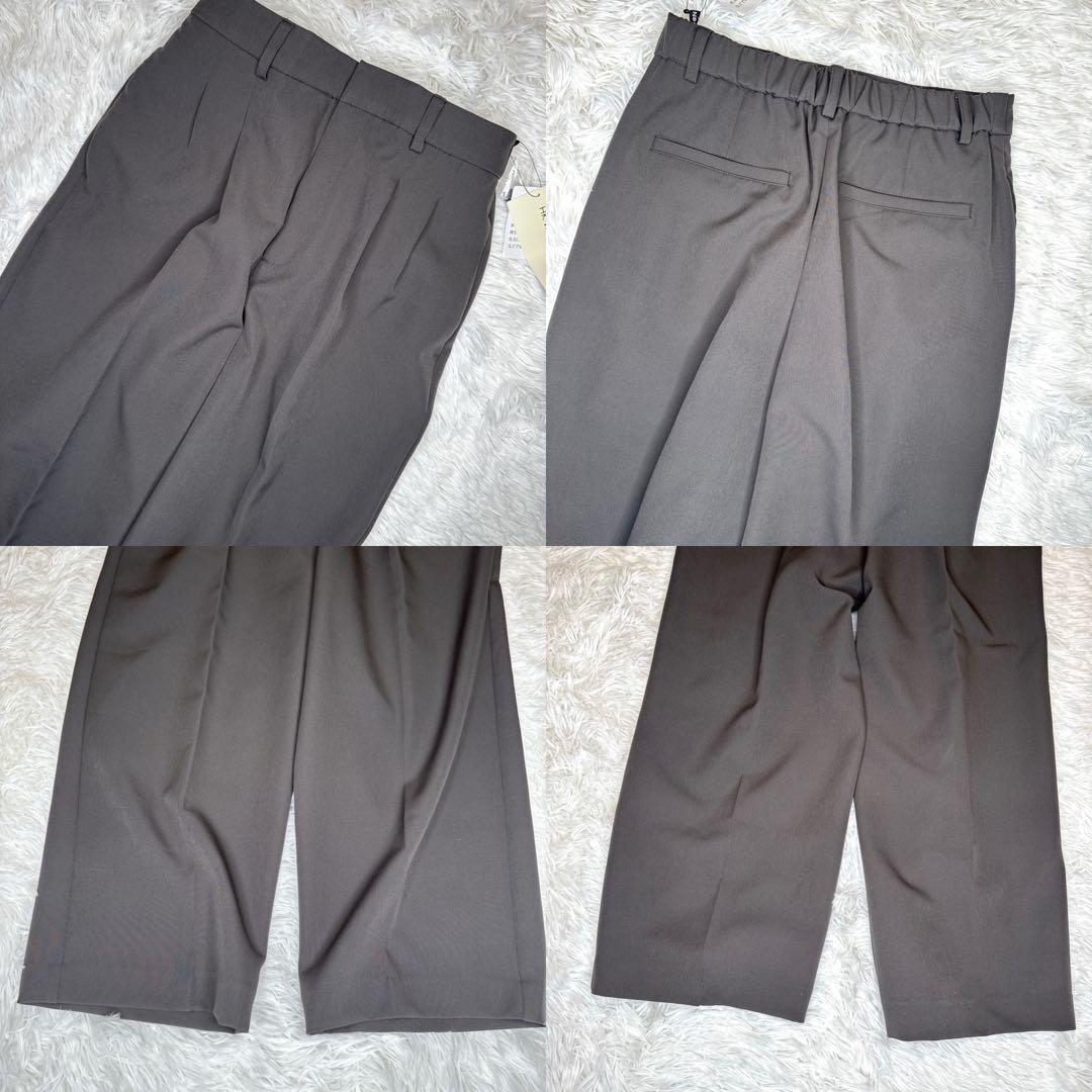 【極美品・未使用】HK WORKS LONDON パンツスーツ ノーカラー L