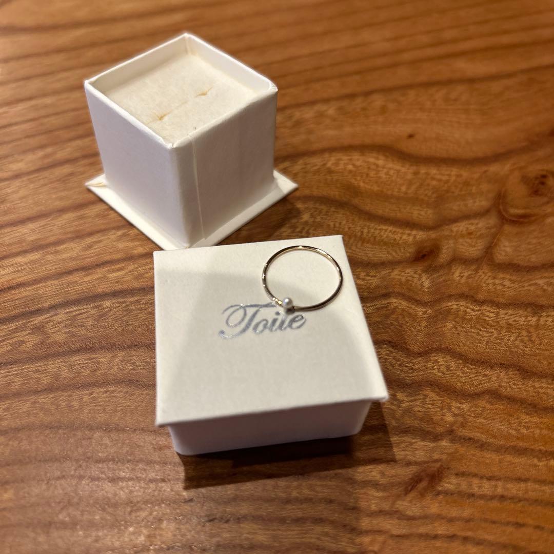 toile パール付リング