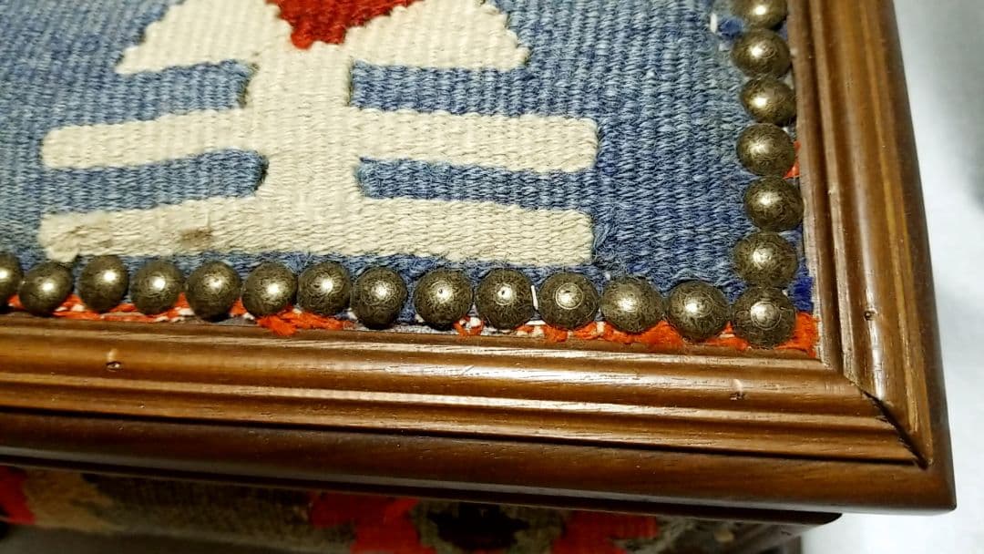 ヴィンテージ オールマイティーキリム 小物入れ 木箱 ディスプレイ