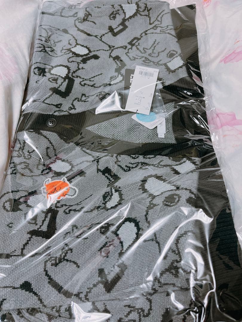 グラニフ×チェンソーマンコラボ ポチタジャガードカーディガンLサイズグレー