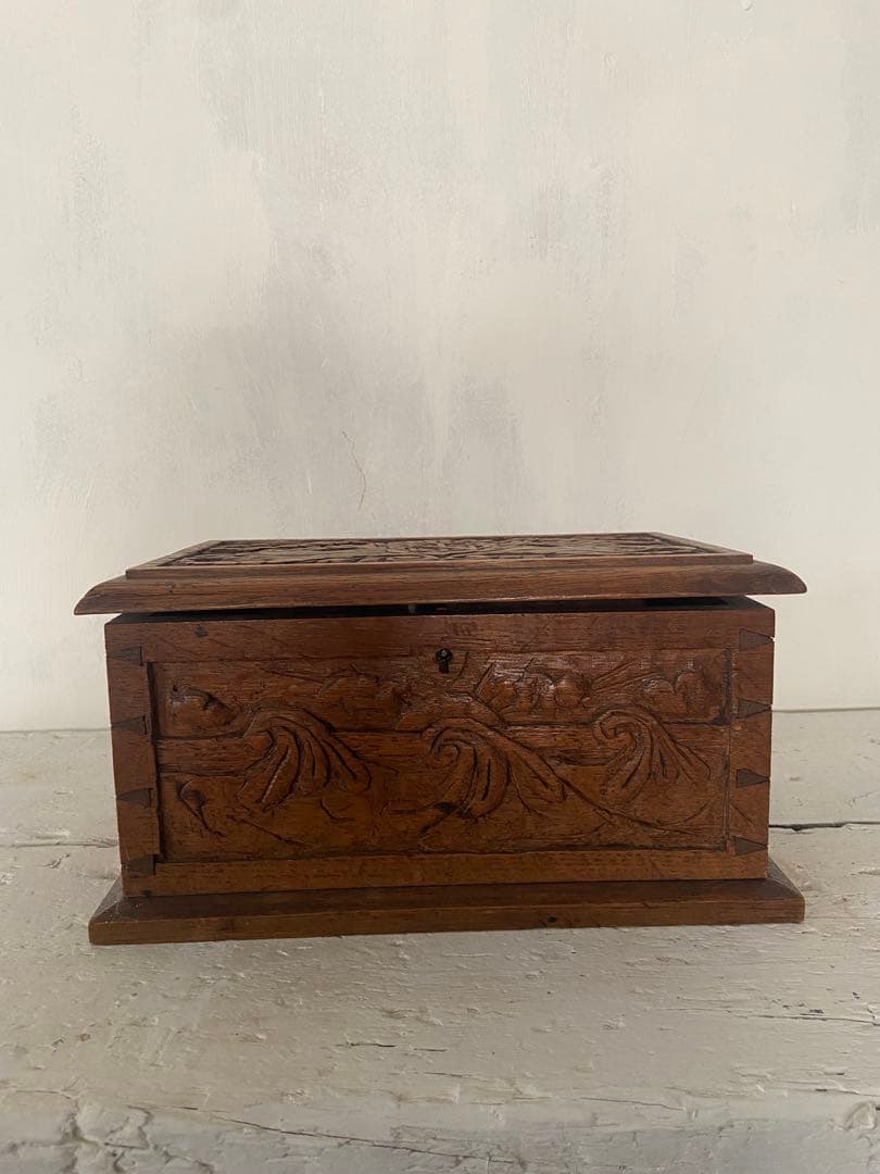 アンティーク　木製ボックス　手工芸　ウッドボックス