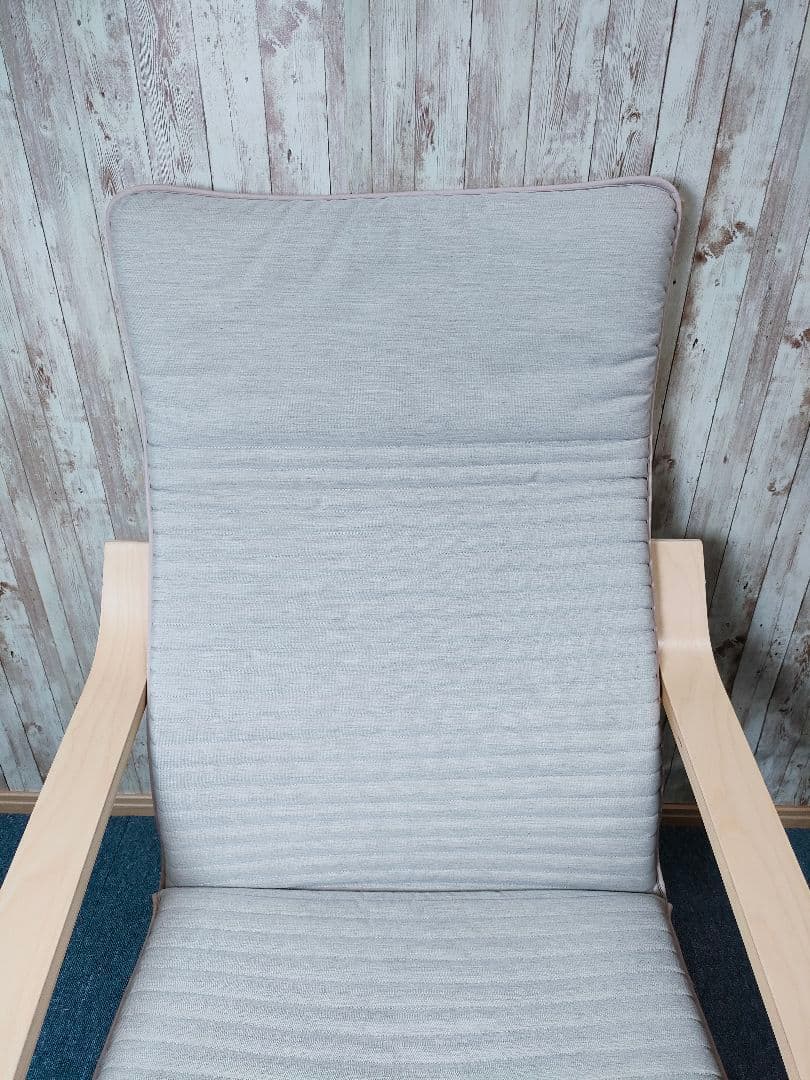 美品 IKEA POÄNG ポエング パーソナルチェア　ライトグレー イケア