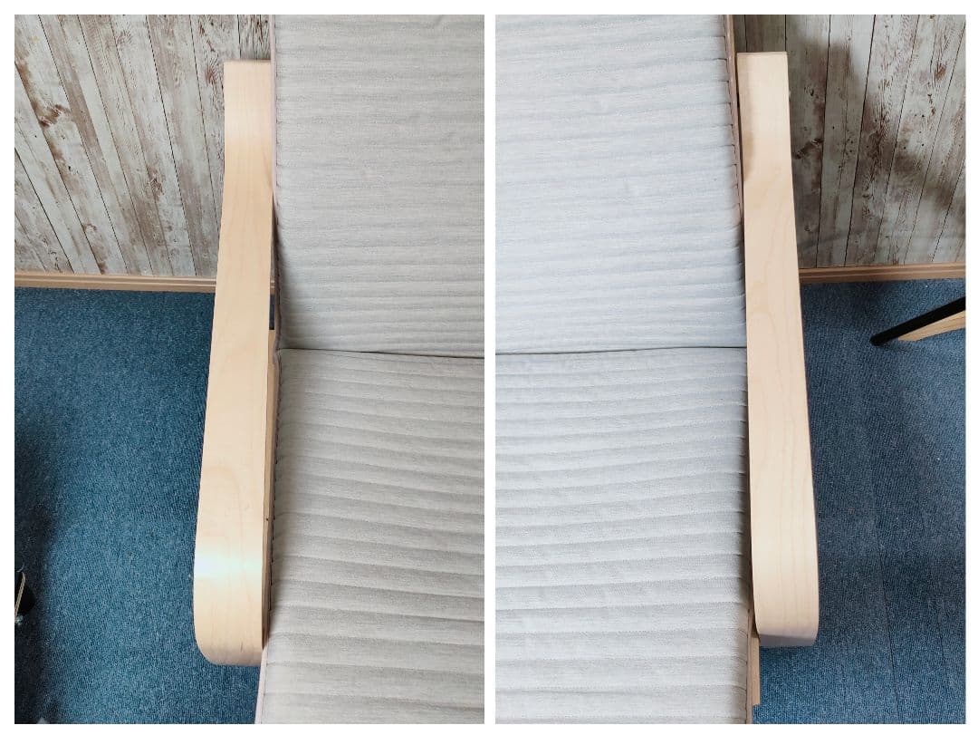 美品 IKEA POÄNG ポエング パーソナルチェア　ライトグレー イケア