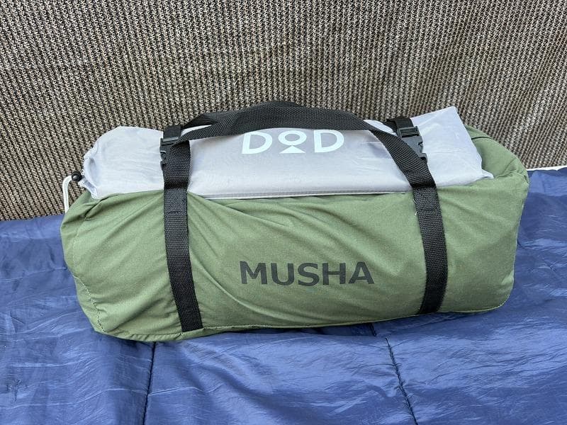 ふ*ん様 未使用！DOD ムシャテント T1-819 カーキ グランドシート付き