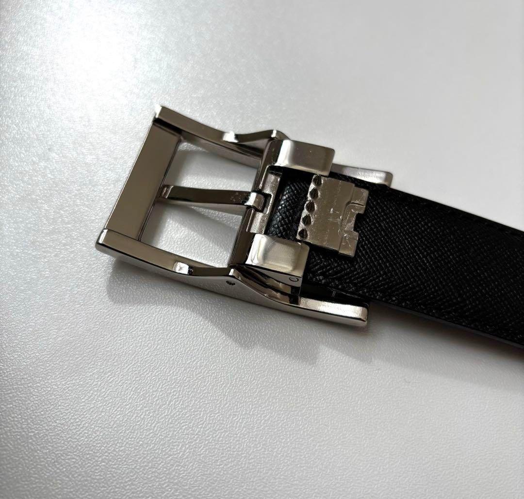 極美品　ポールスミス レザーベルト ブラックブラウン リバーシブル