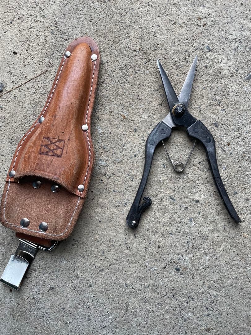 KUROCO 片刃芽切り鋏&革製ケース