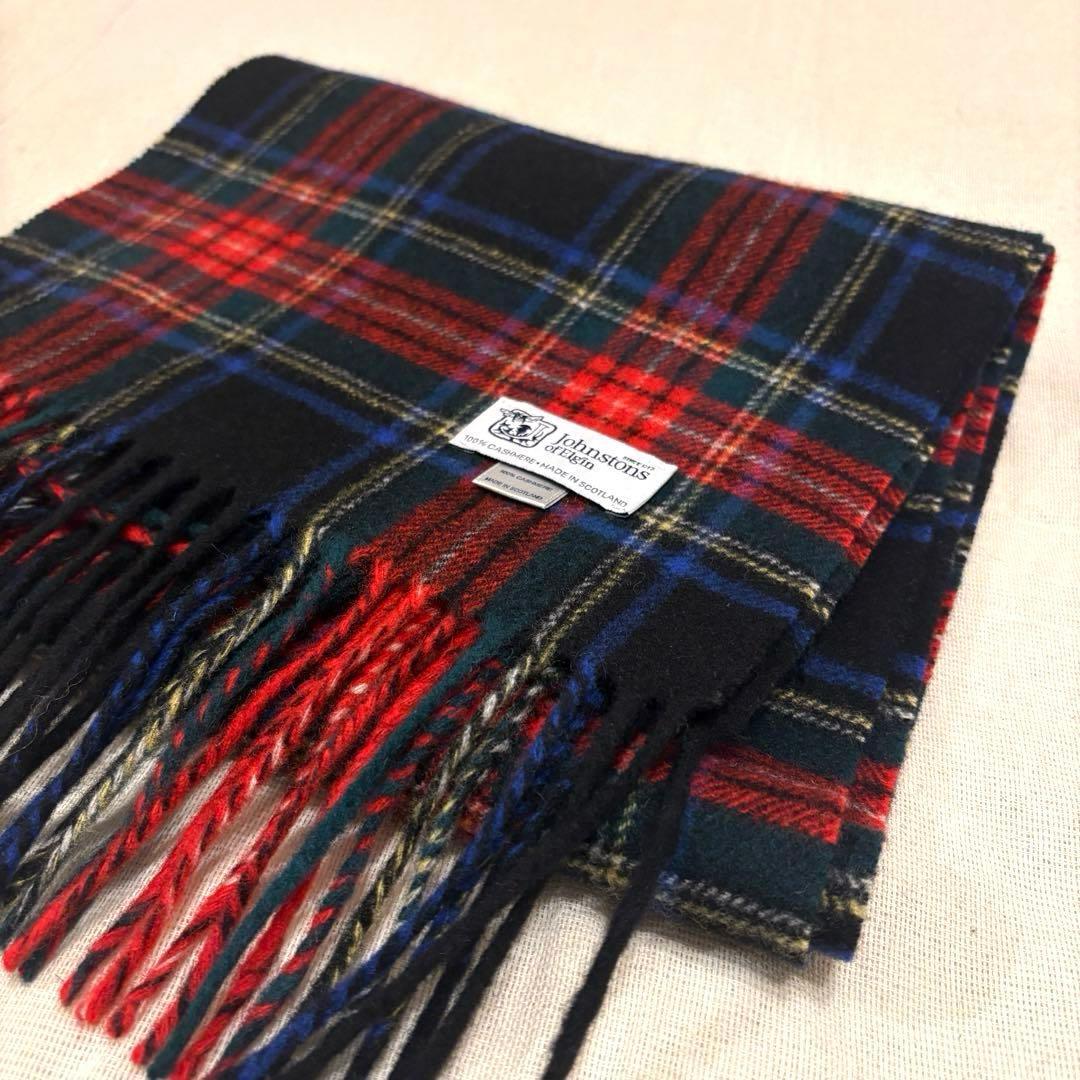 カシミヤ100％　ジョンストンズ　マフラー