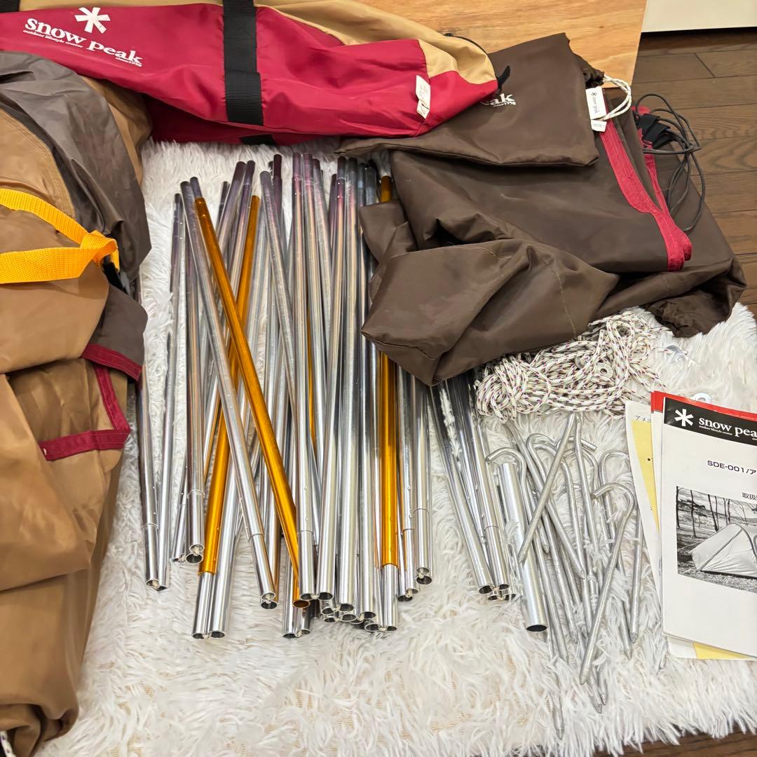  peak　アメニティドーム 　SDE-001 専用グランドシート付き