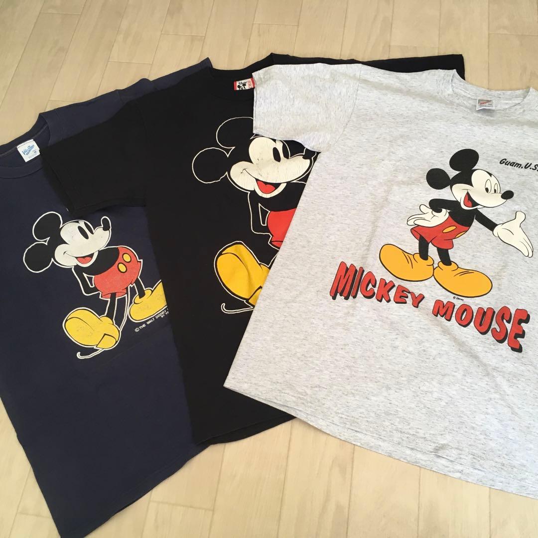 90s ミッキーマウス Tシャツ USA製 Mサイズ 3枚セット
