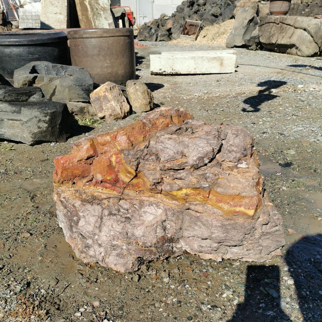 福島産　ジャスパー　81キロ　碧玉　庭石　鑑賞石　石　庭　ガーデニング