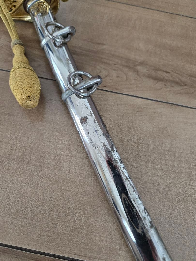 日本陸軍　実物　美品　将校サーベル/模造刀身入り　刀緒付き