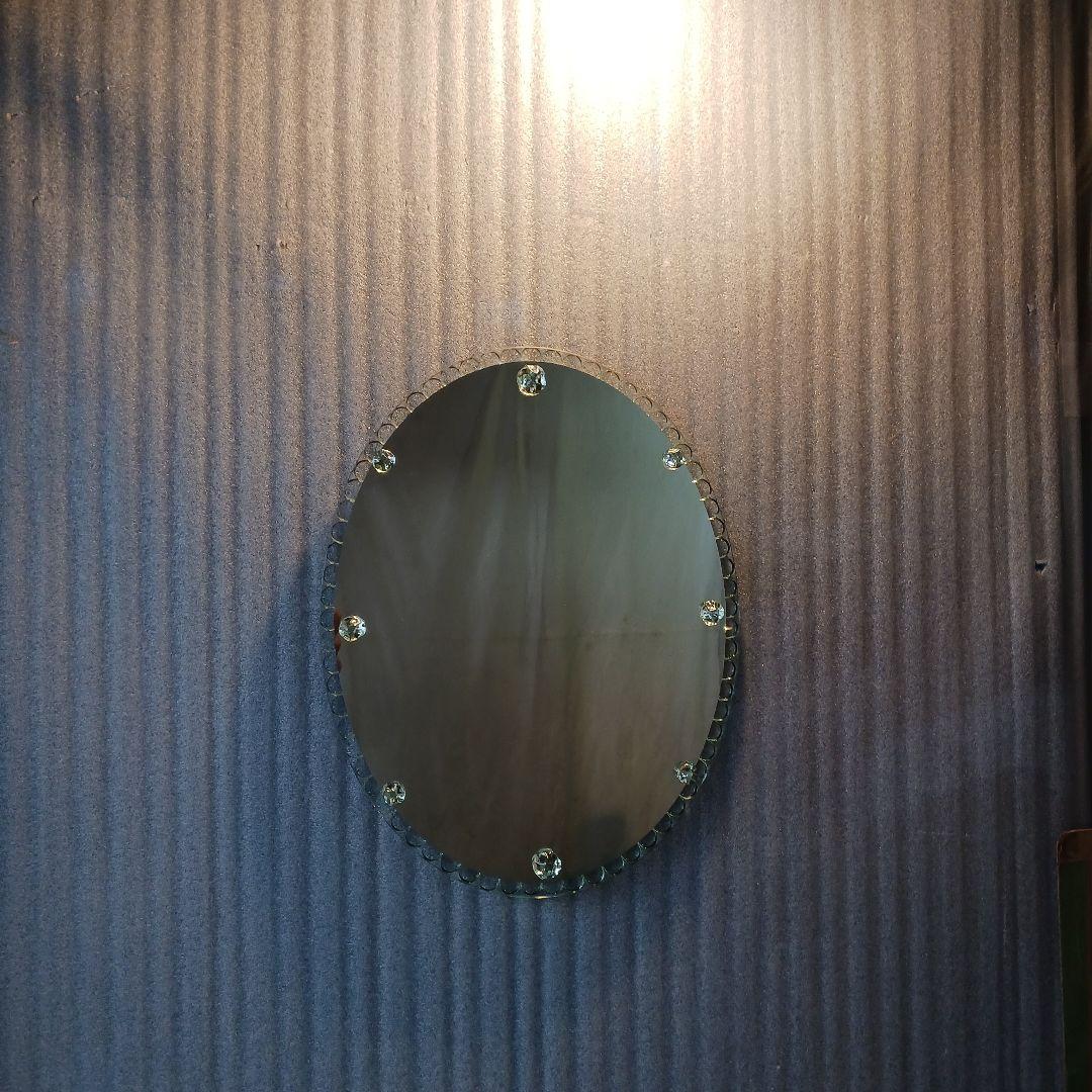 楕円形壁掛け鏡