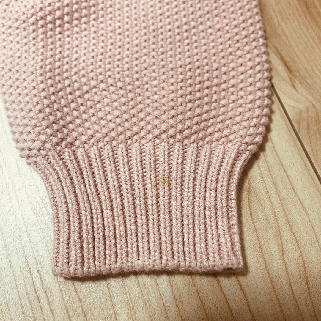 MaxMara マックスマーラ　ピンク M刺繍 ニットセーター 長袖