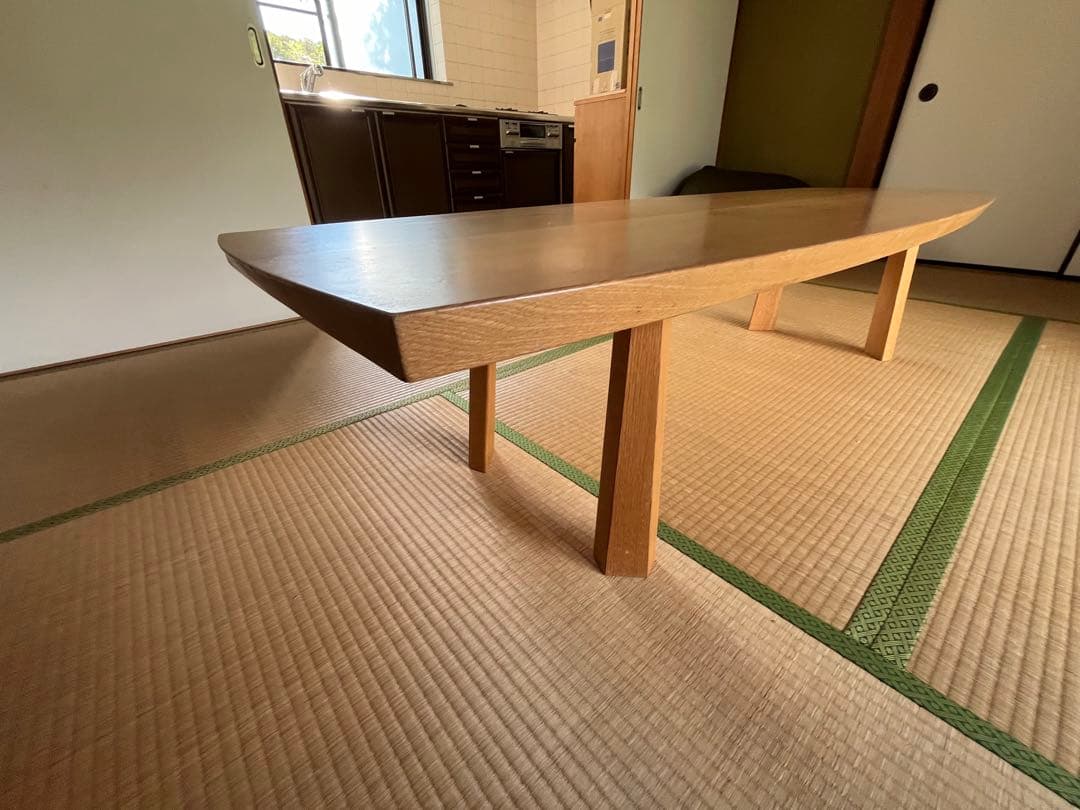 カンディハウス　ローテーブル　天然木（ナラ）　165cm