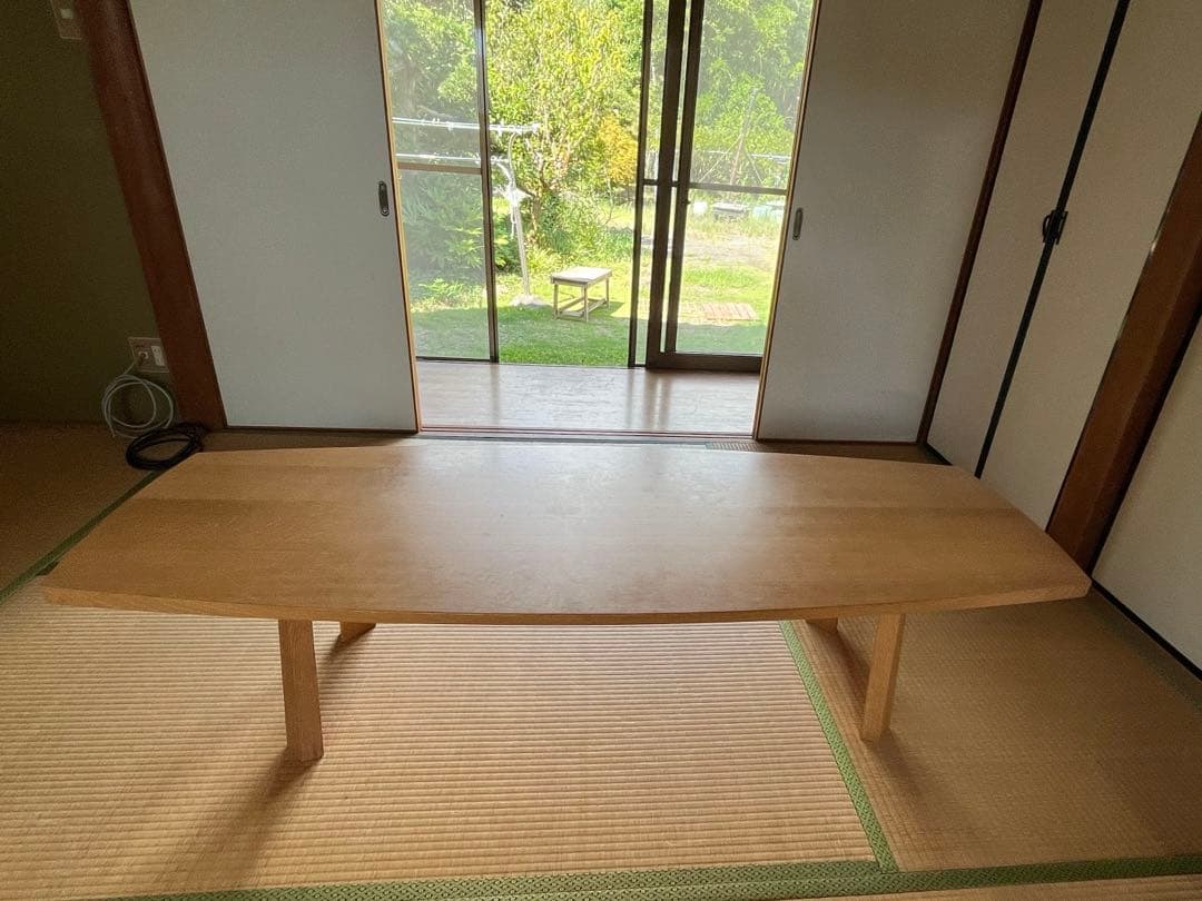 カンディハウス　ローテーブル　天然木（ナラ）　165cm