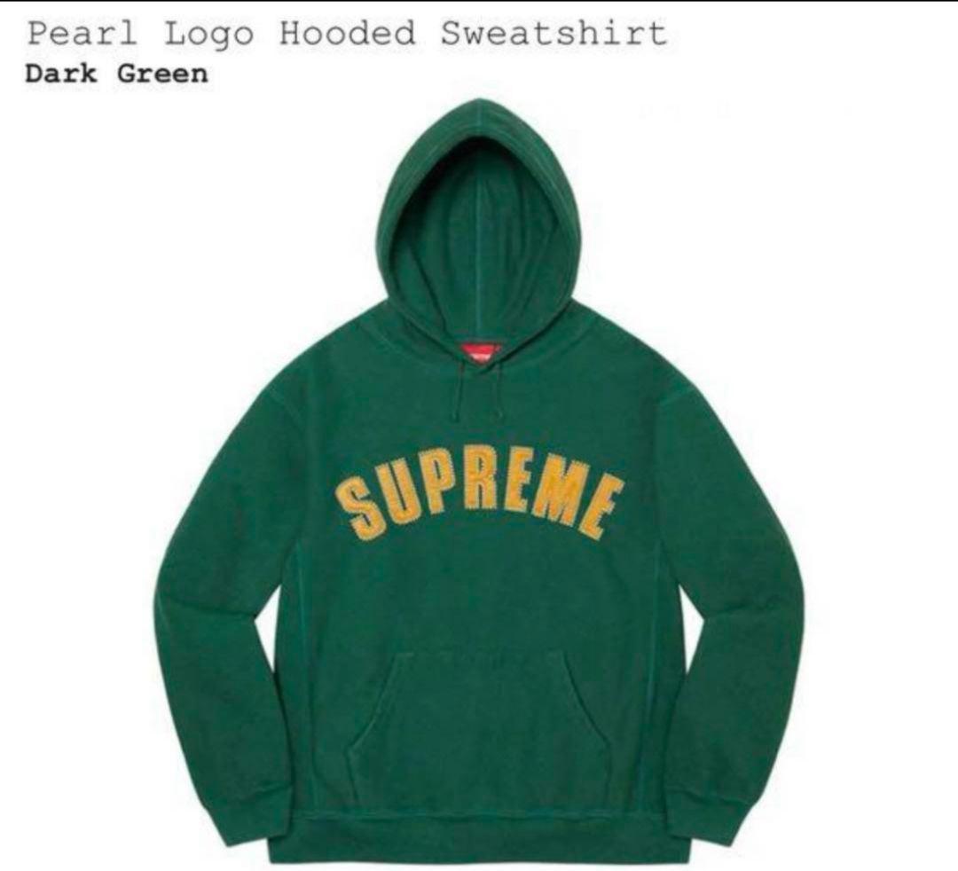Supreme Pearl Logo Hooded Sweatshirt　S