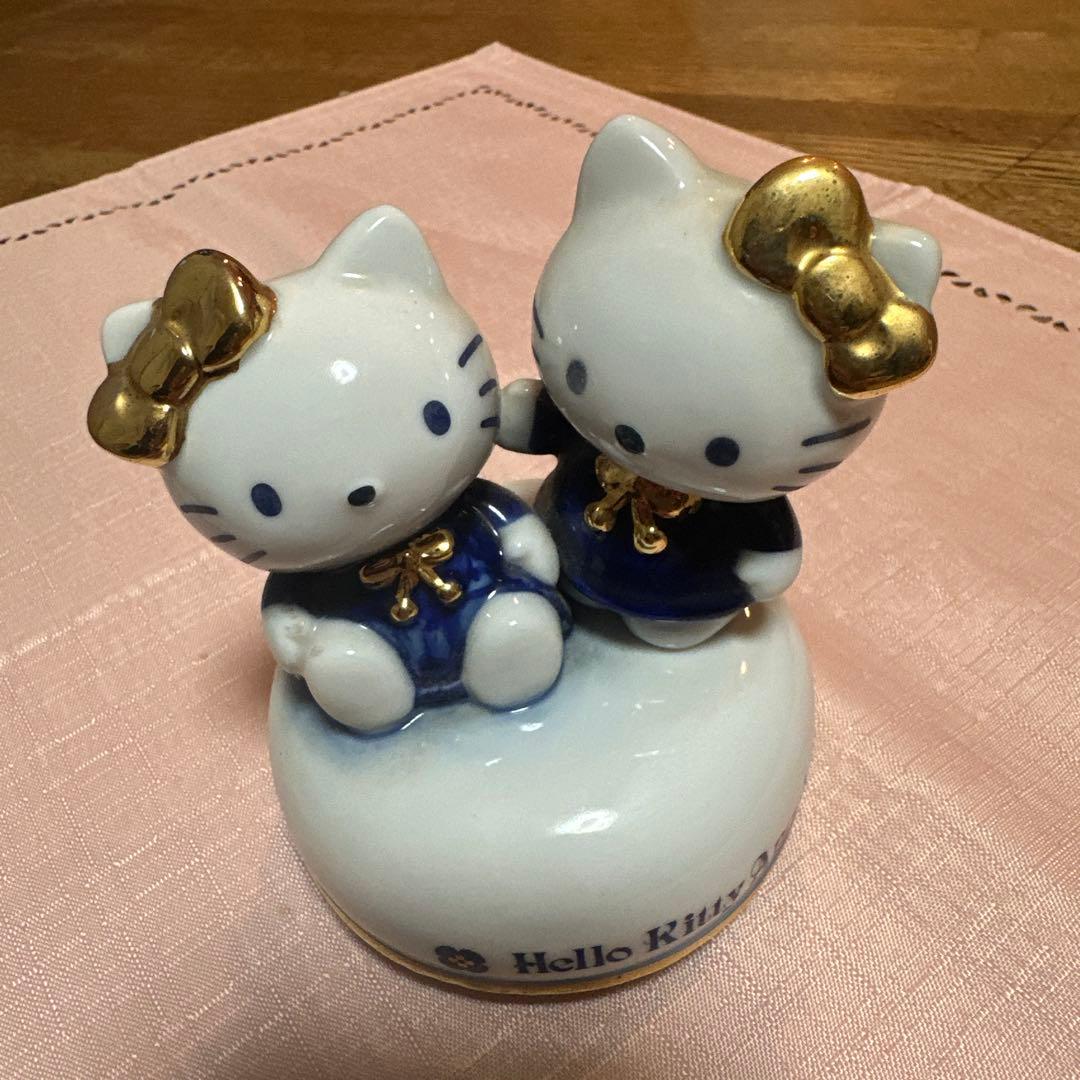 ハローキティ ミミィ　エンジェル キティ 陶器製 オルゴール