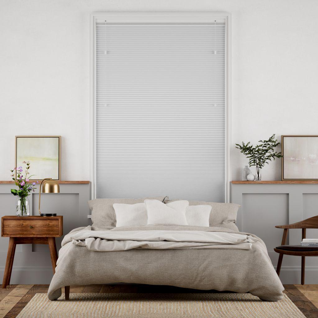 未使用　ハニカムシェード　シアーライトグレー　116×75