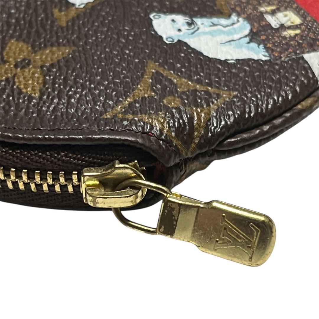 ルイヴィトン モノグラム ラウンドパース 2017年 クリスマス クマ