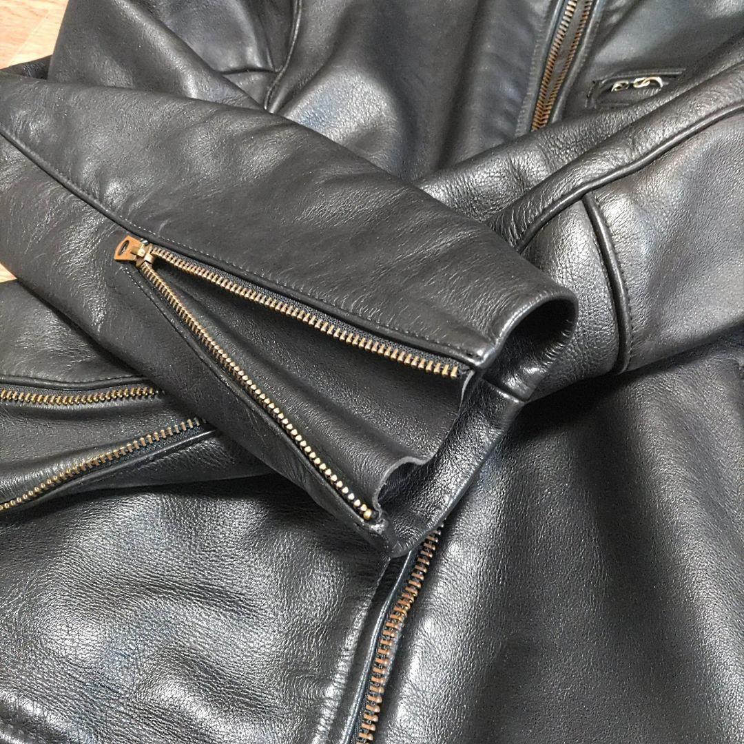 【40サイズ】VANSON シングルライダース　レザージャケット