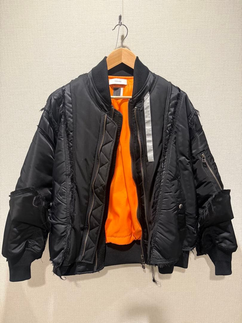MA-1 フライトジャケット ブラック オレンジ