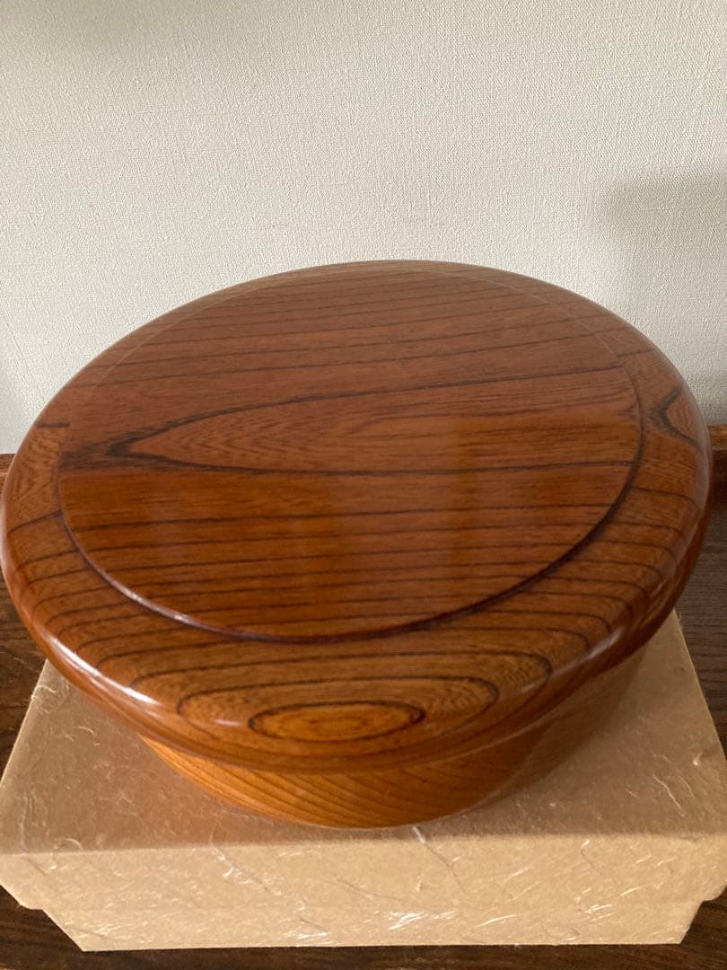 ［新品未使用] くりぬき茶櫃　＊伝統的工芸品小田原漆器♪♪大幅値下げ♪♪