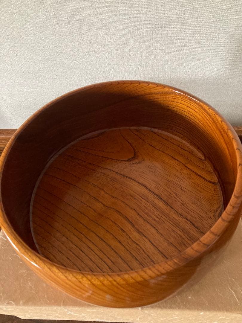 ［新品未使用] くりぬき茶櫃　＊伝統的工芸品小田原漆器♪♪大幅値下げ♪♪