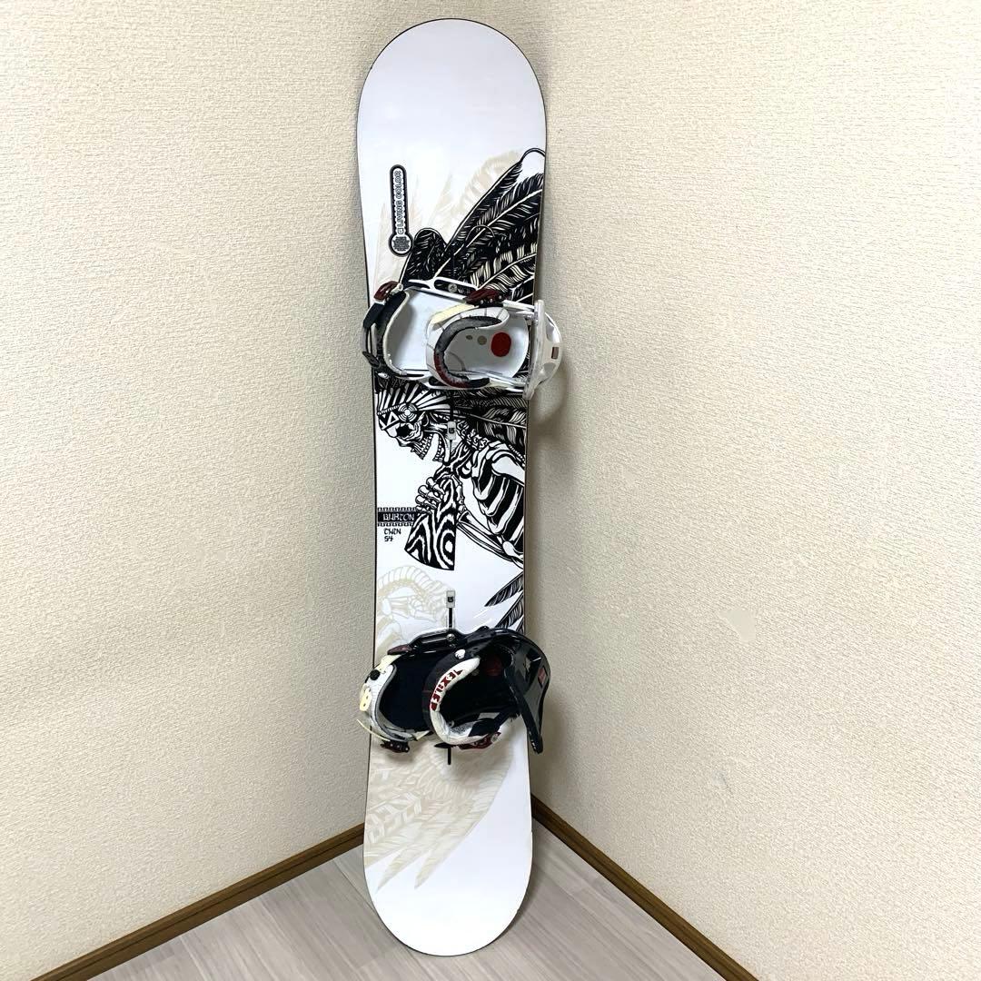 BURTON TWIN 154 BURTON EST EST M セット スカル